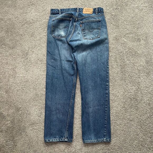 Levis 515 Jean Men 36X30 Blue Vintage Orange Tab Straight American Denim - Picture 3 of 7